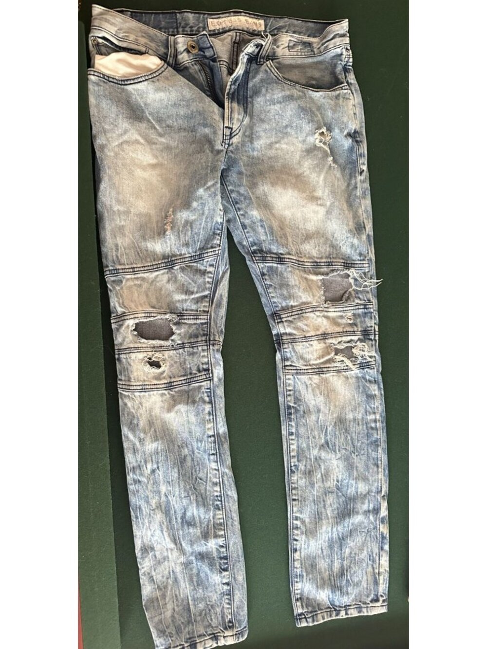 Men's EXPRESS JEANS distressed color faded 30x32